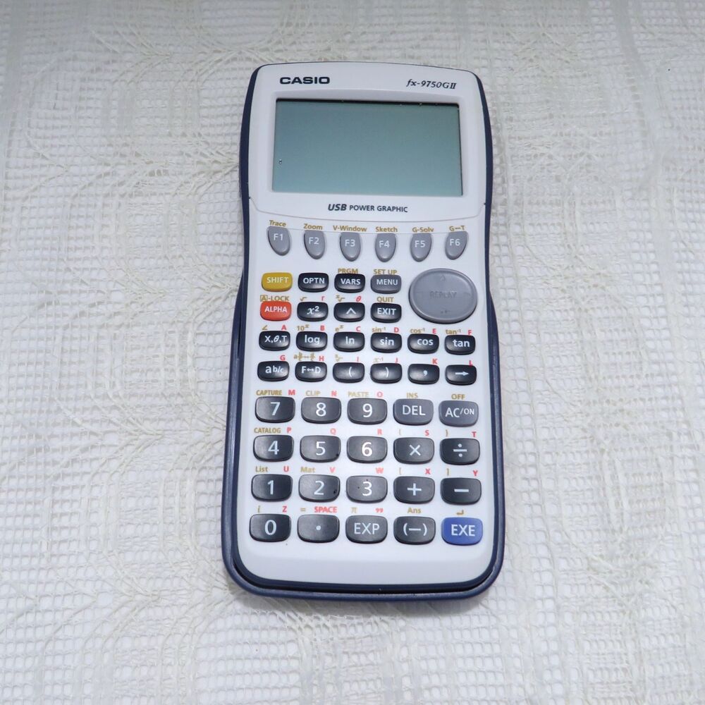 Casio fx-9750GII USB Power Graphic Calculator FX - 9750G II Used Tested